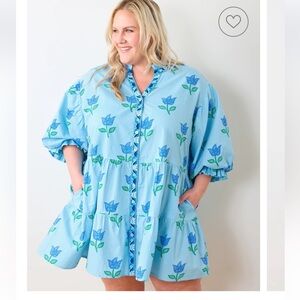 Printfresh Rosalita Dress in Tulip Bloom size 2X